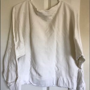 Zara boat neck knitted cream sweater
